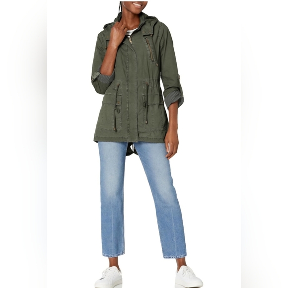Levi Strauss & Co Women's Army Green Utility Jacket Size XL - Picture 1 of 11